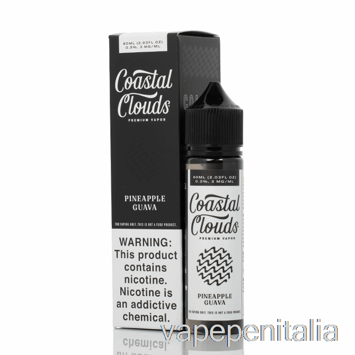 Vape Italia Ananas Guava - Coastal Clouds Co. -60ml 0mg